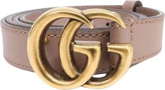 Gucci Pre-owned Leather belts - Dames - Vintage Accessoires - Roze - ONE Size - Vintage