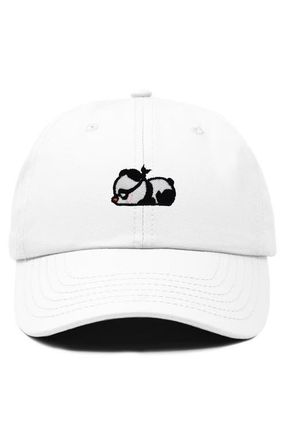 Dalix Pandit Panda Dad Cap in White at Nordstrom