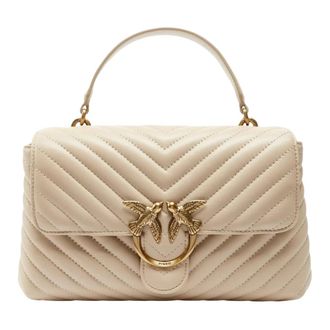 Pinko Love Bag Puff Classic - Dames - Handtassen - Beige - ONE Size - Katoen - Tassen
