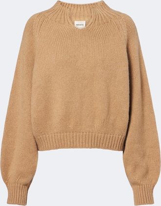 Khaite Pullover cropped in cashmere