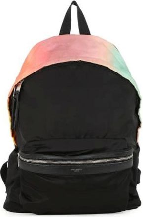 Saint Laurent Pre-owned Backpacks, female, Black, Size: ONE SIZE Pre-owned Nylon Backpack