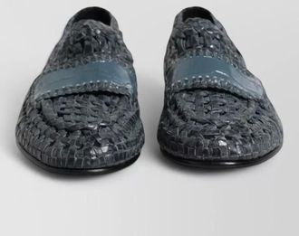 Dolce & Gabbana woven leather loafers