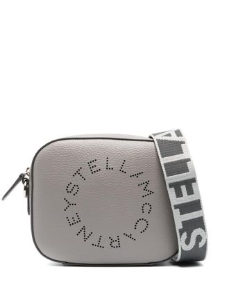 Stella McCartney Borsa a tracolla traforata mini - Grigio
