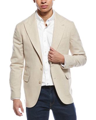 Brunello Cucinelli Wool, Cashmere, & Silk-Blend Jacket