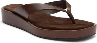 Tony Bianco Kyra Platform Wedge Flip Flop in Chocolate Vintage at Nordstrom, Size 10
