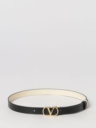 Valentino Garavani VLogo Signature Adjustable Smooth Calf Leather Belt