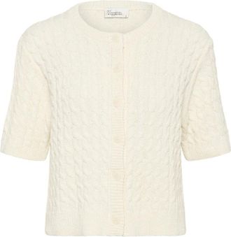 MY ESSENTIAL WARDROBE Truien & Vesten, Dames, Wit, XS, Snow White Gebreide Vest