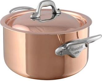 Bloomingdale's MHeritage M150s 6.4 qt. Stewpan & Lid Cast Stainless Handle in Copper at Nordstrom