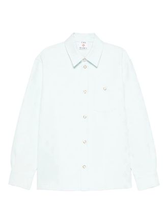 Casablanca cotton shirt - men - Cotton - M - Blue