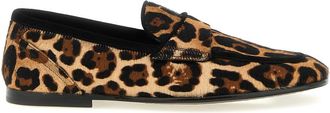 Dolce & Gabbana Leopard Print Slip-On Loafers