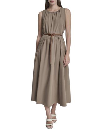 DKNY Drop Waist Midi Dress
