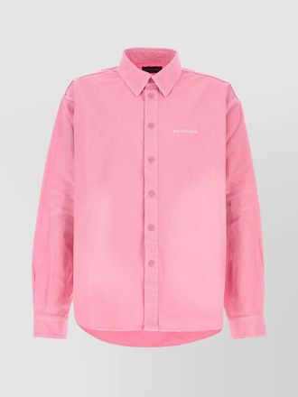 Balenciaga oversized cotton long-sleeve shirt