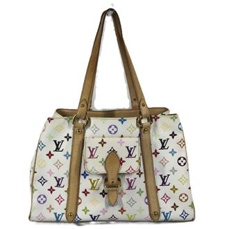 Louis Vuitton Blanc White Monogram Multicolore Shoulder Bag Tote Bag (Pre-Owned)