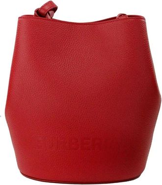 Burberry Cross Body Bags, female, Red, Size: ONE SIZE Stylish Bucket Crossbody Purse with Magnetic Closure