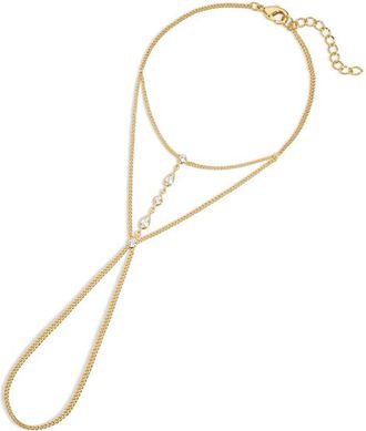 Electric Picks Runaway Hand Chain in Gold at Nordstrom