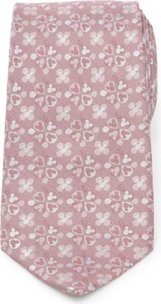 Cufflinks Inc. x Disney Mickey Mouse Floral Silk Tie in Pink at Nordstrom