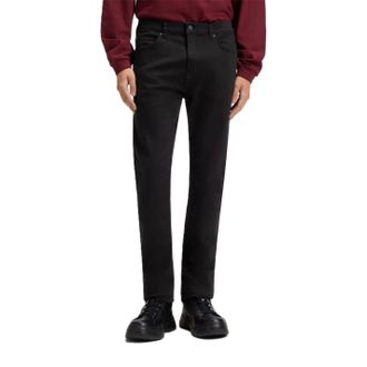 HUGO BOSS Hugo Mens Mid Rise Slim Fit Five Pocket Jeans in Black - Size 36W/34L