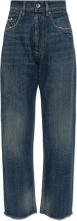 Maison Margiela Recht gesneden denim jeans - Dames - Cropped Jeans - Blauw - W28 - Denim - Jeans