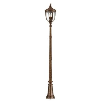 Loops Outdoor IP44 3 Bulb Lamp Post British Bronze LED E14 60W Bulb Outside External