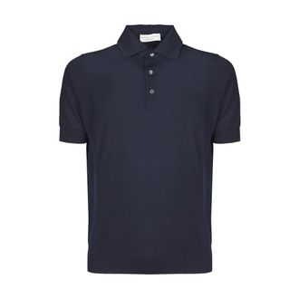 FILIPPO DE LAURENTIIS Polo Shirts, male, Blue, Size: M m/c Paramontura Polo Shirt