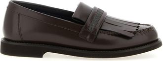Brunello Cucinelli Brown Leather Loafers
