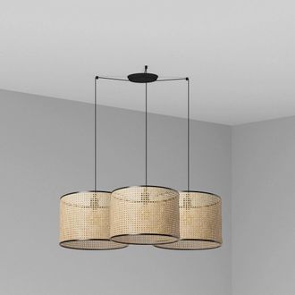 Faro Barcelona Mambo L&aacute;mpara Colgante Negra/rat&aacute;n &Oslash;450 3l 64314-49-3l