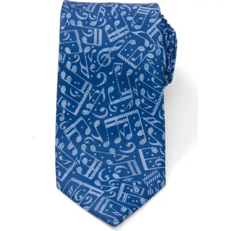 Cufflinks Inc. Grand Ole Opry Note Pattern Neck Tie in Blue at Nordstrom