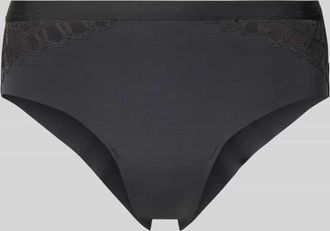 Mey Mey Slip mit Spitzenbesatz Modell Poetry Temp in Dunkelgrau, Größe XL