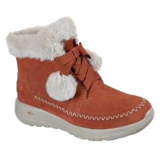 Skechers On The Go Joy su&egrave;de winterlaarzen voor dames (Roest)