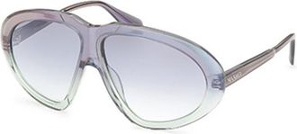 Max & Co. MO0001 86Q Womens Sunglasses Blue Size 60