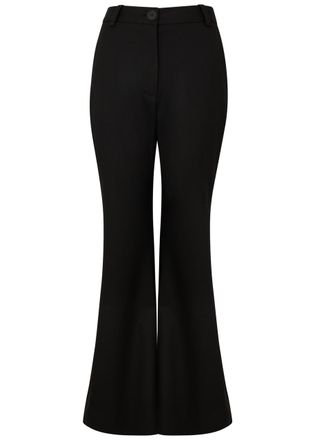 By Malene Birger BY Malene Birger Carass Flared-leg Woven Trousers - Black - 12