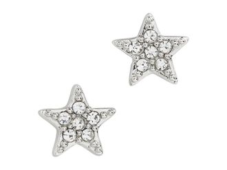 Kate Spade New York Kate Spade Womens Earrings Pave Mini Star Studs Earring Clear/Silver, Cubic Zirconia