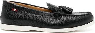 Bally tassel-detail leather loafers - men - Rubber/Bovine Leather (top grain)/Leather - 40.5 - Black