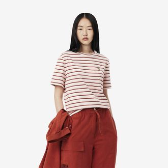 Lacoste Gestreept T-shirt met korte mouwen