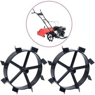 vidaXL Ruote in Metallo per Motozappa a Benzina 6,5 hp 2 pz - Vidaxl
