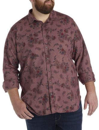 Robert Graham Big & Tall Minetta Sport Shirt in Red at Nordstrom, Size Xx-Large