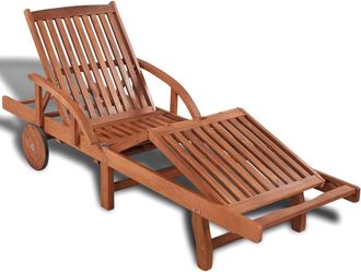 vidaXL Tumbona De Madera Maciza De Acacia Vidaxl