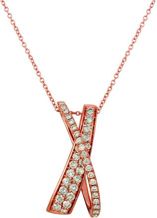 Le Vian 14K Strawberry Gold 0.65 Ct. Tw. Diamond Pendant Necklace