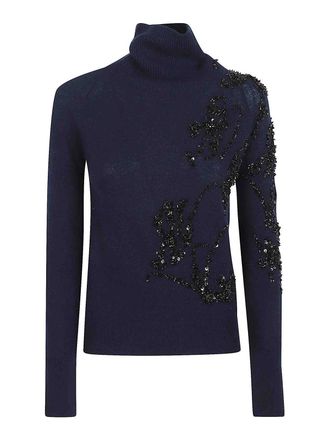Ermanno Scervino Long Sleeve High Neck Sweater