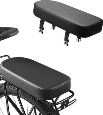 OEM Coj&iacute;n Portaequipajes, 32x15x3,5 Cm, Asiento Trasero Para Bicicleta, Coj&iacute;n Trasero Para Bicicleta, Sill&iacute;n De Bicicleta C&oacute;modo, Rutas En Bicicleta