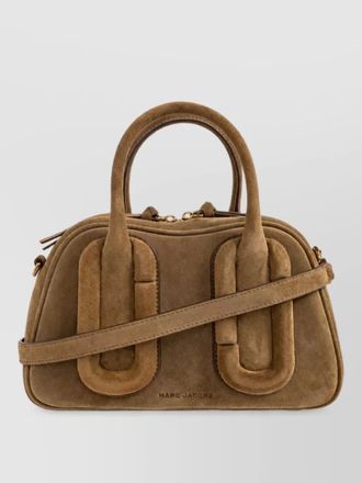 Marc Jacobs suede leather padded shoulder bag