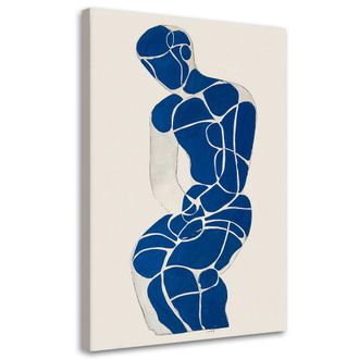 Feeby Impresi&oacute;n De Imagen Mujer Moderna Abstracci&oacute;n Azul 70x100