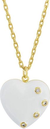 Savvy Cie Jewels Plated Cz Pendant Necklace