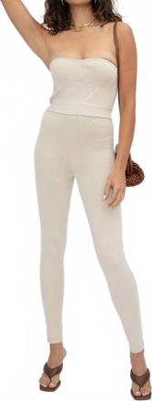 Rta Nour Bustier Top In Parchment