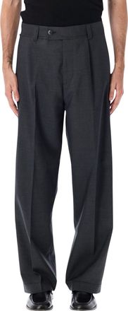 Mfpen Pleated High-Waisted Flap Pocket Wide-Leg Trousers