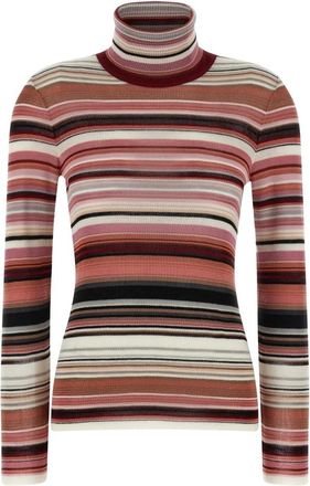 Missoni Gestreept coltrui - Dames - Coltruien - Veelkleurig - XS - Wol - Truien & Vesten