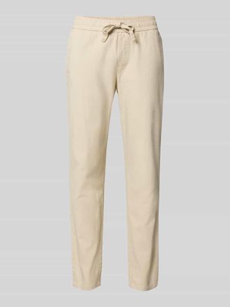 Only & Sons Cropped Stoffhose aus Leinen-Mix Modell LINUS in Kitt, Gr&ouml;&szlig;e XXL