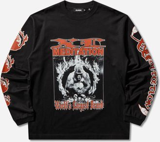 XLARGE Men s Meditation Longsleeve T-Shirt Black