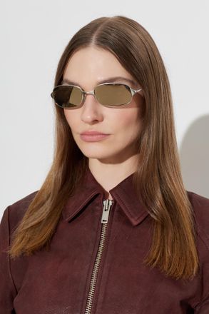 Alexander McQueen Sunglasses, Unisex, Silver