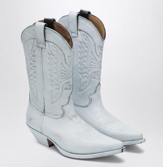 Maison Margiela Black And White Florence Cowboy Boots